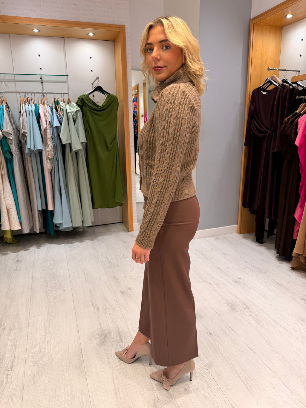 St Tropez Cable Knit Cardigan