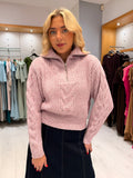 St Tropez Cable Knit Half-Zip