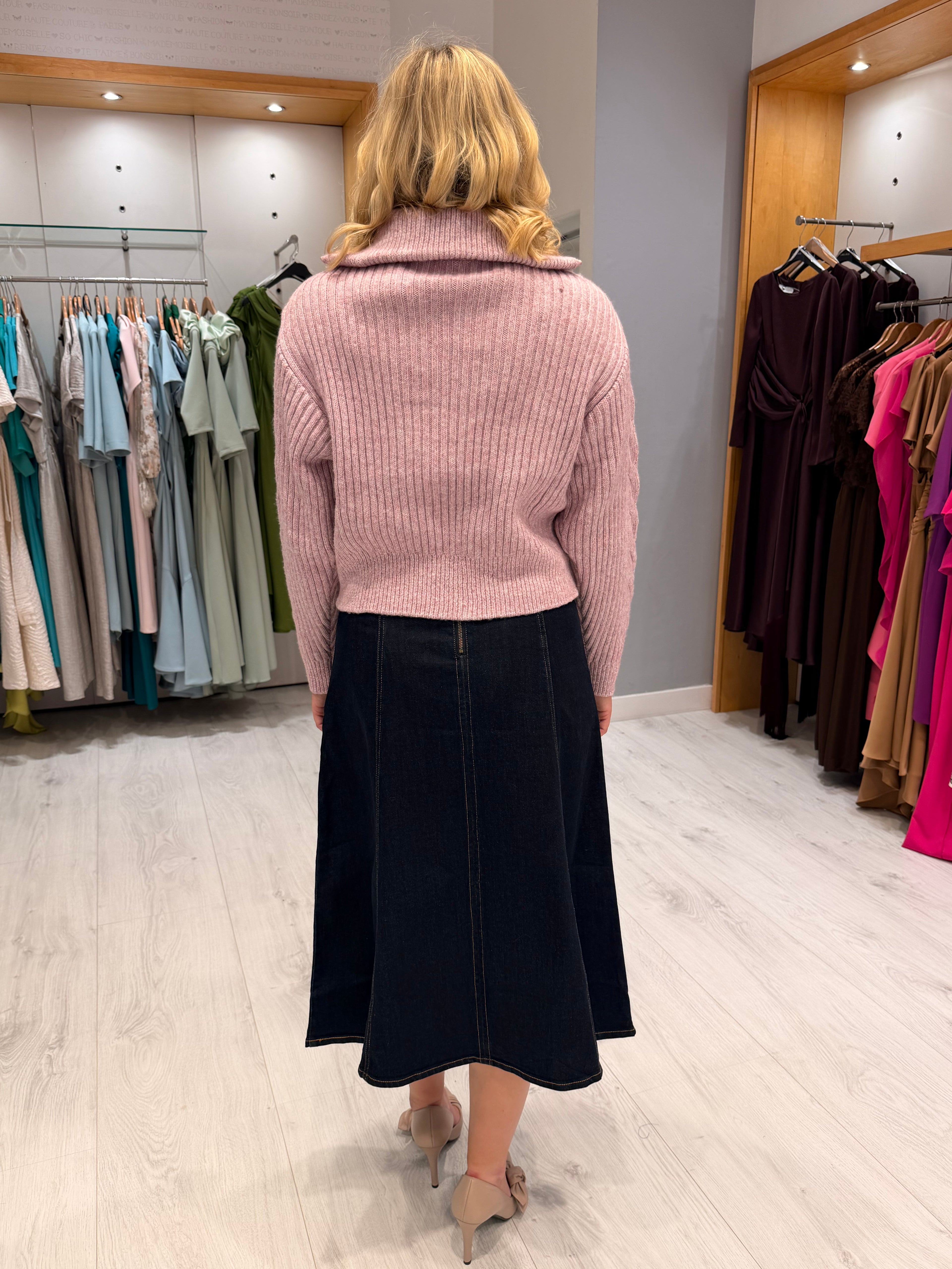 St Tropez Cable Knit Half-Zip