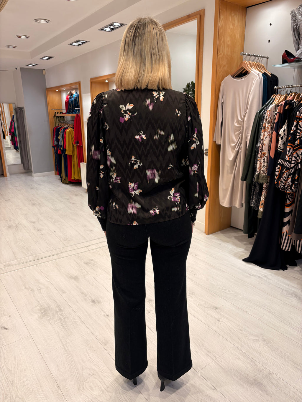 Kaffle Black Floral Shirt