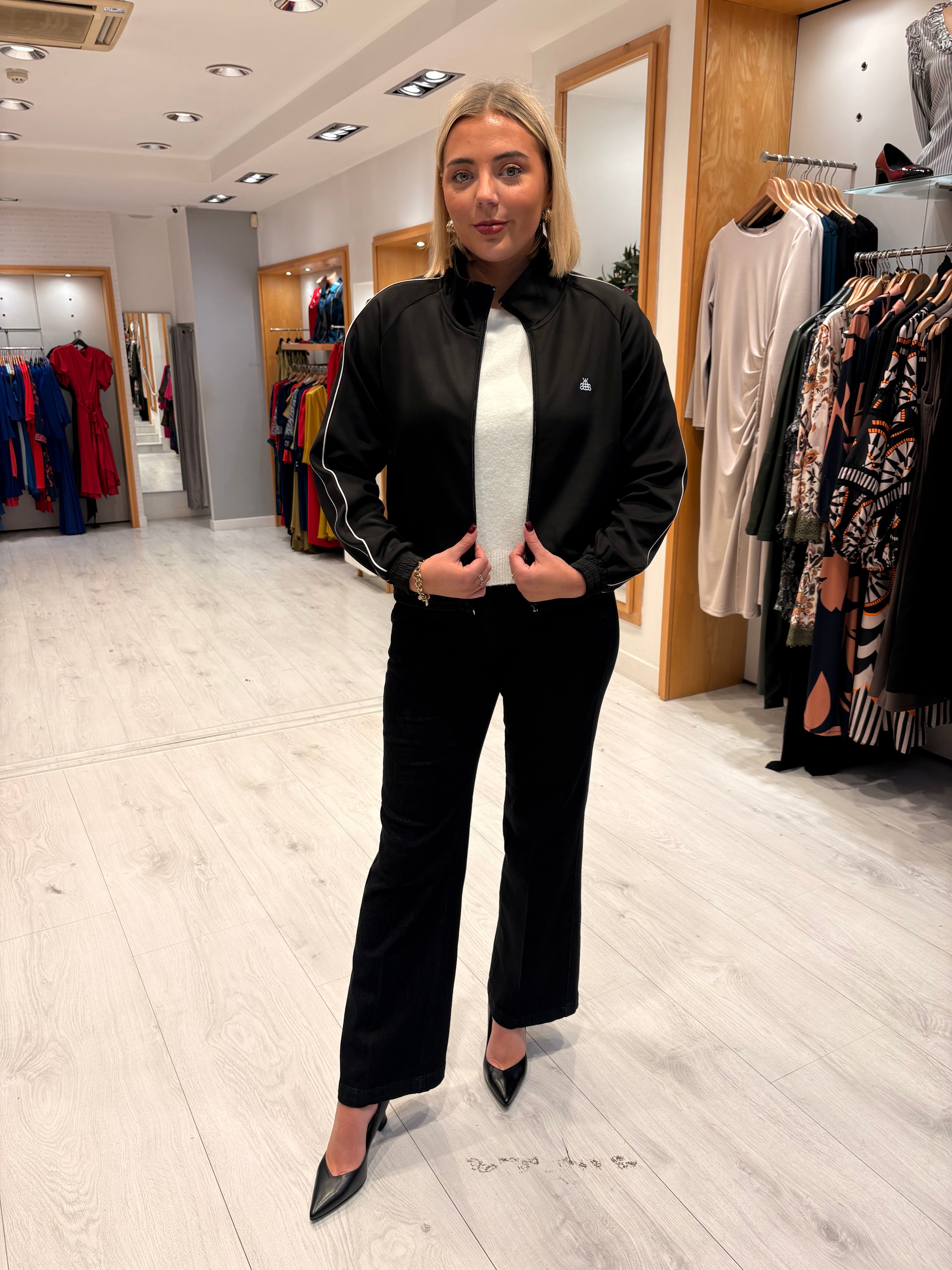 Karen By Simonsen Black Track Jacket