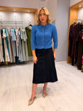 St. Tropez Blue Knit Cardigan