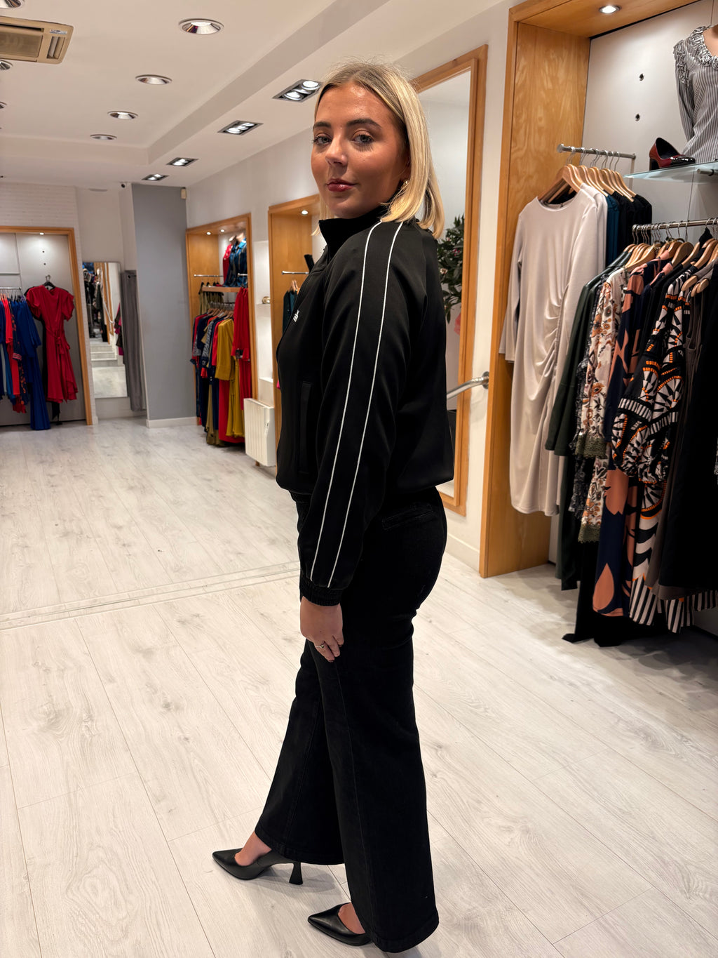 Karen By Simonsen Black Track Jacket