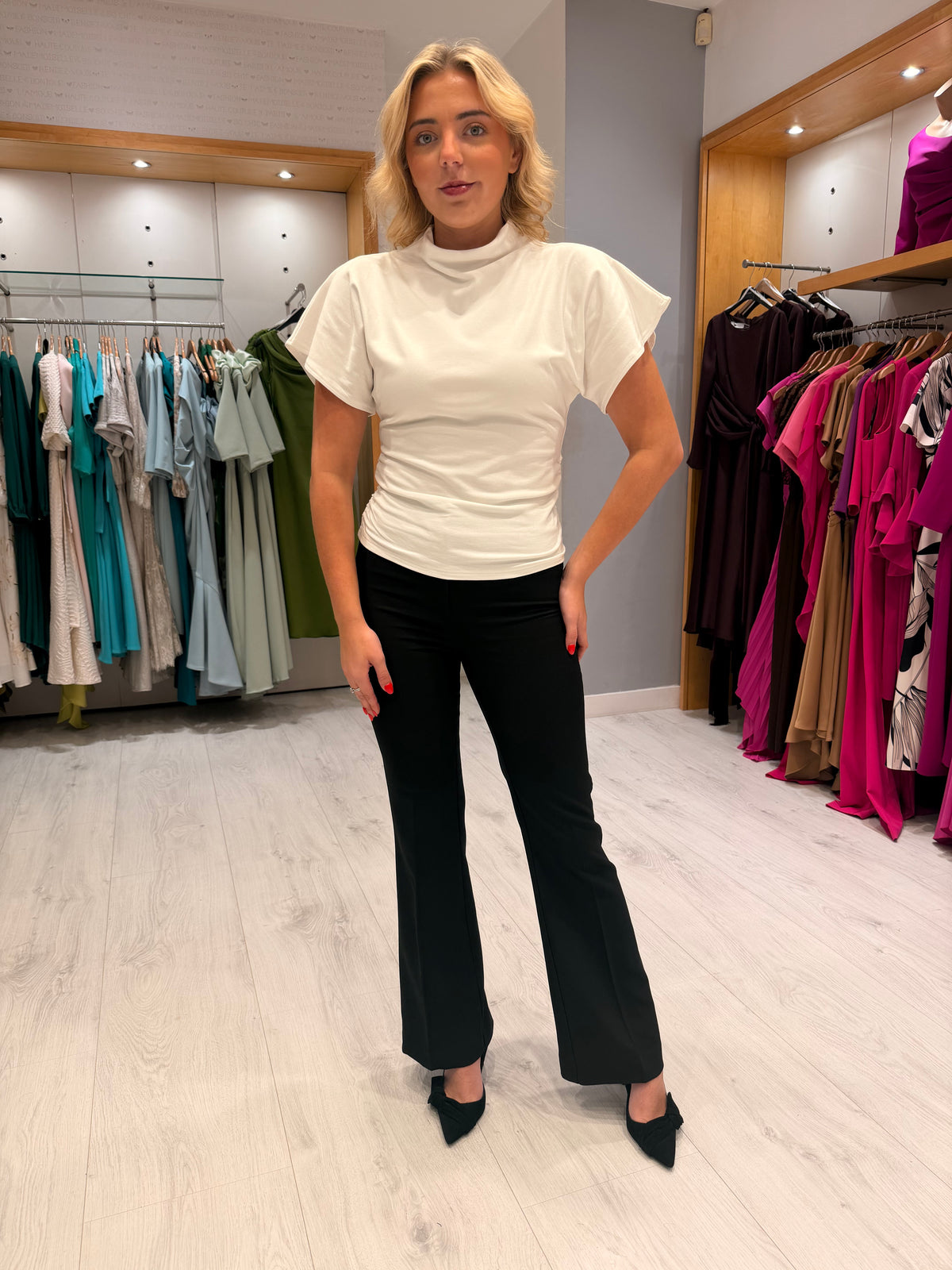 Soaked Corinne Black Straight Leg Pants