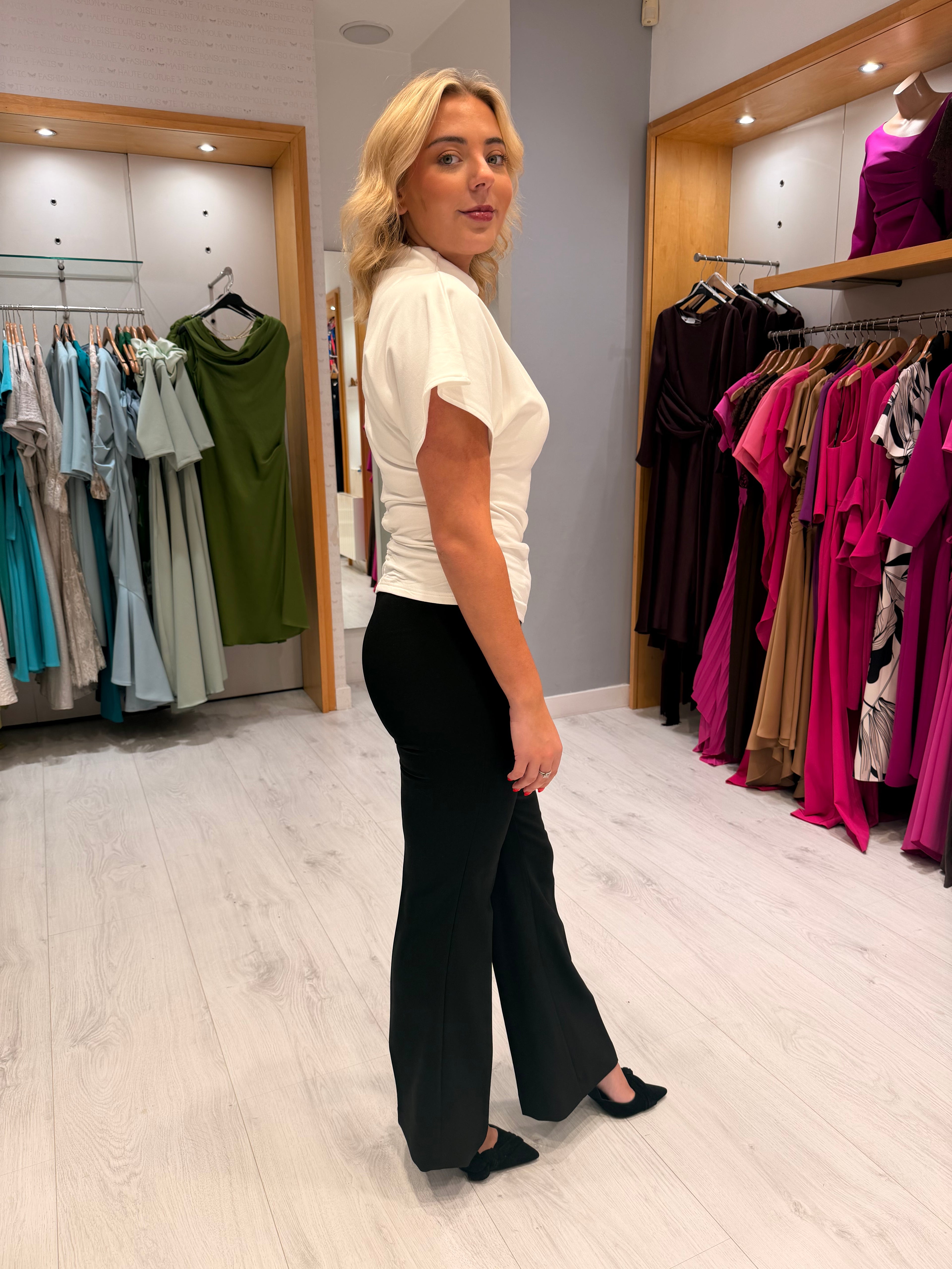 Soaked Corinne Black Straight Leg Pants