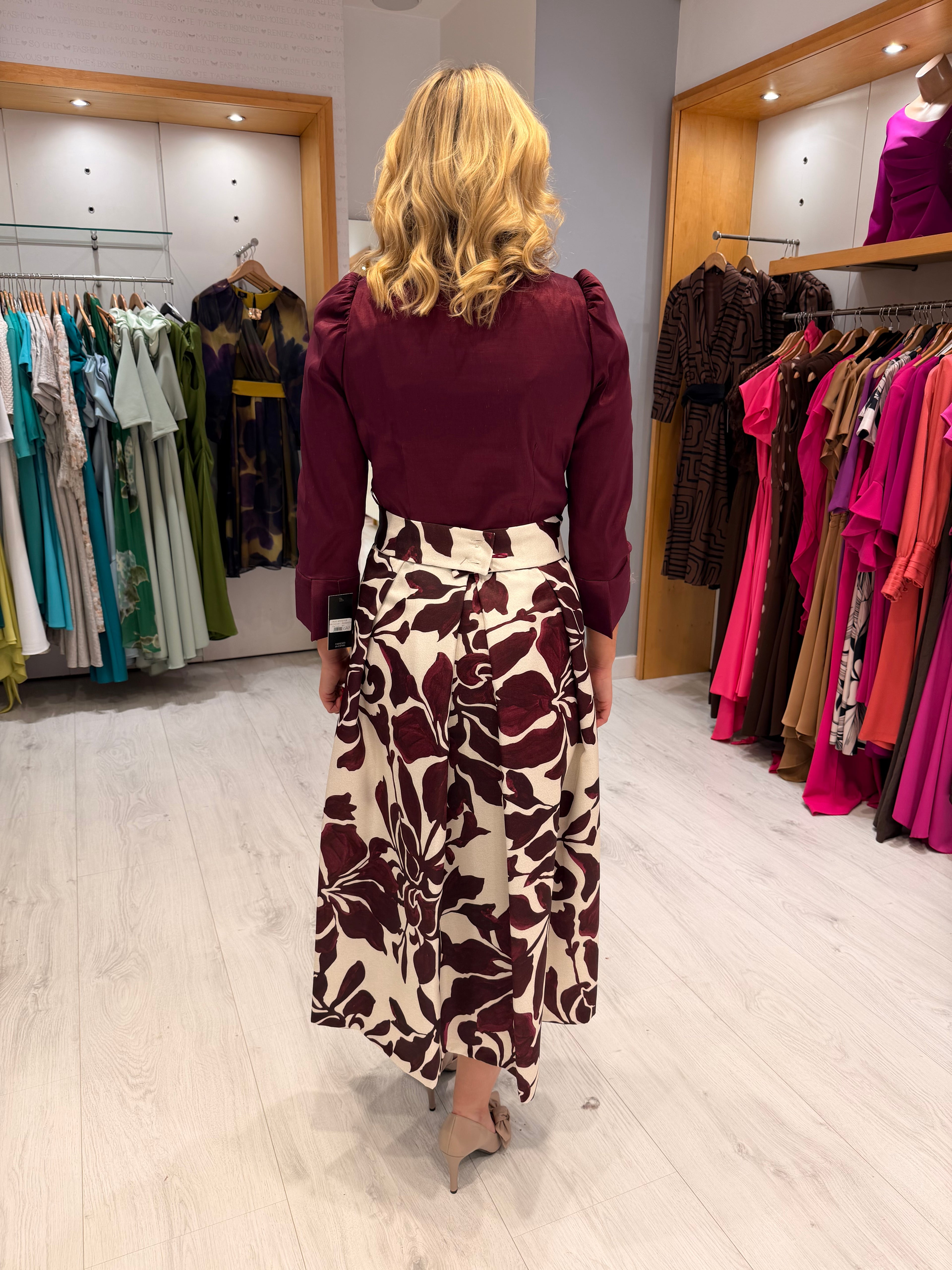 Rolemode Burgundy Shirt Dress