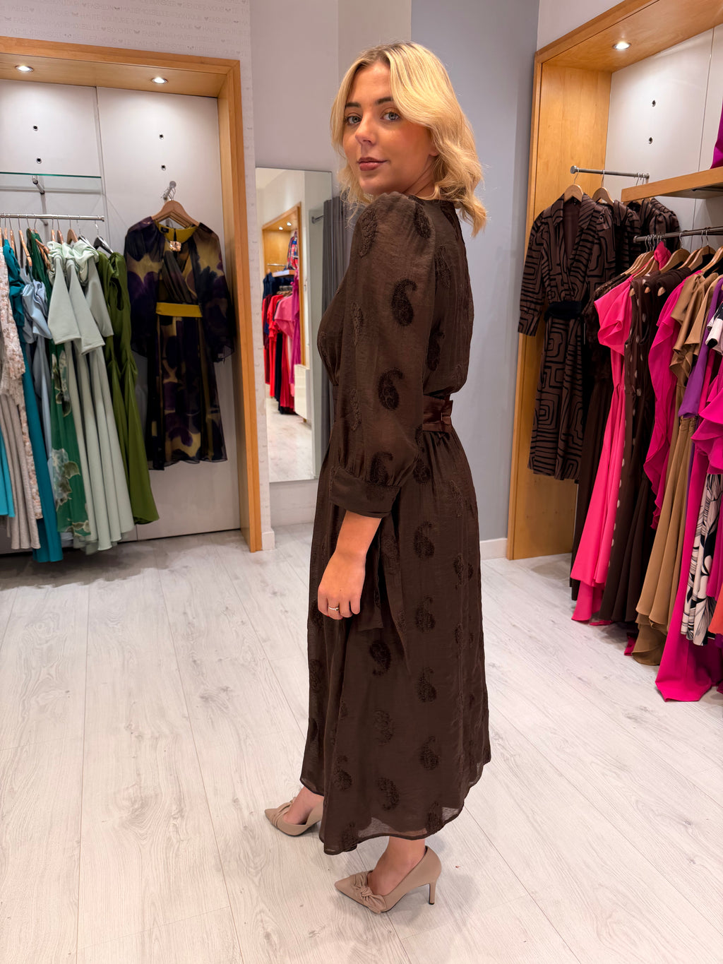 Rolemode Brown Midi Dress