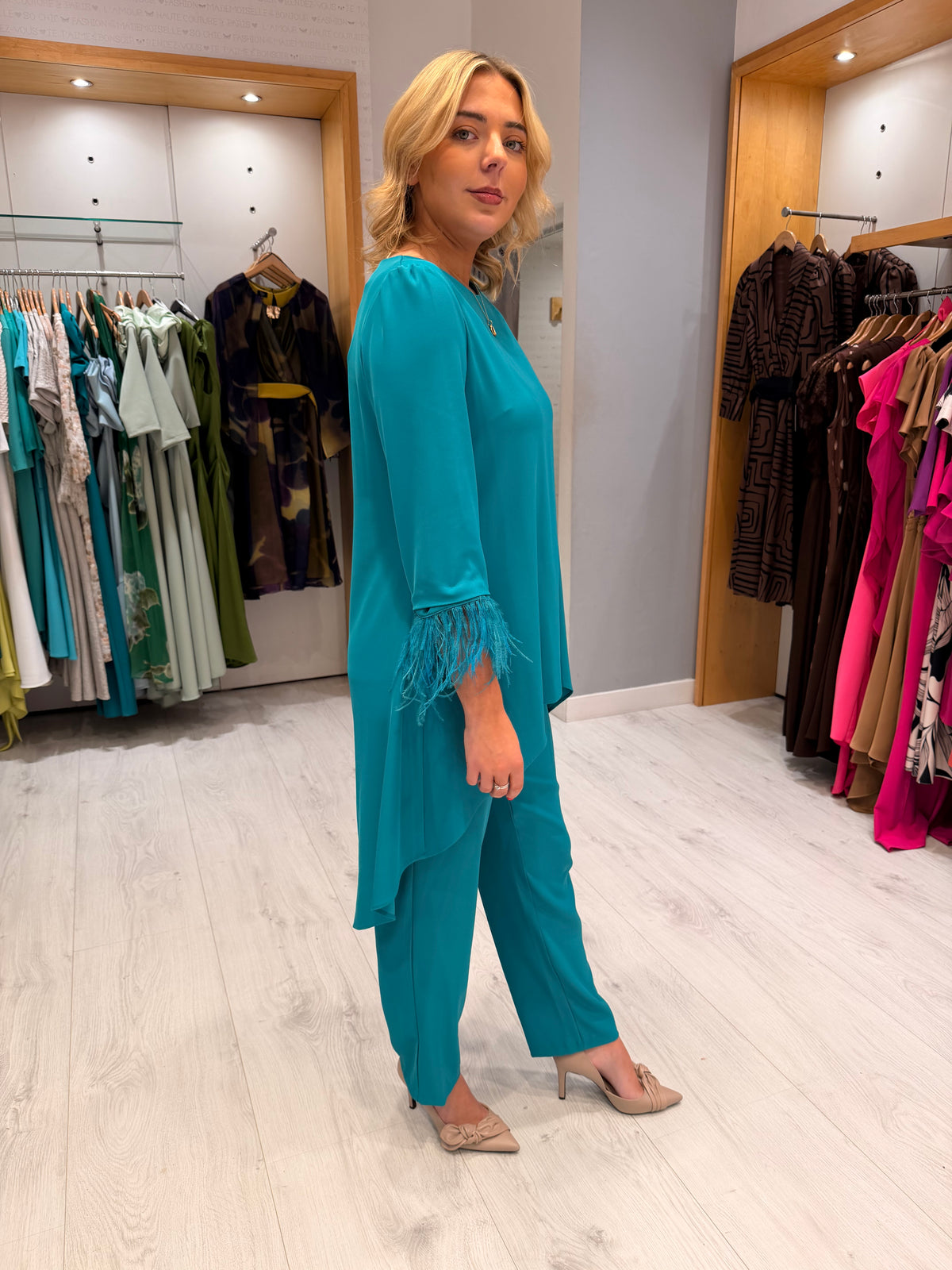 Rolemode Turquoise Feather Two Piece