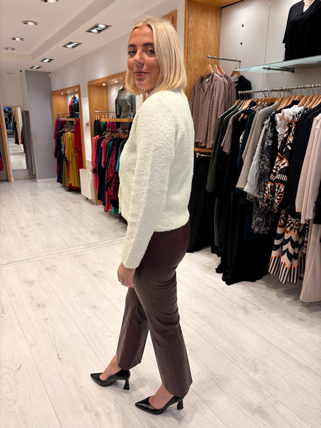 Soaked Cream Cardigan