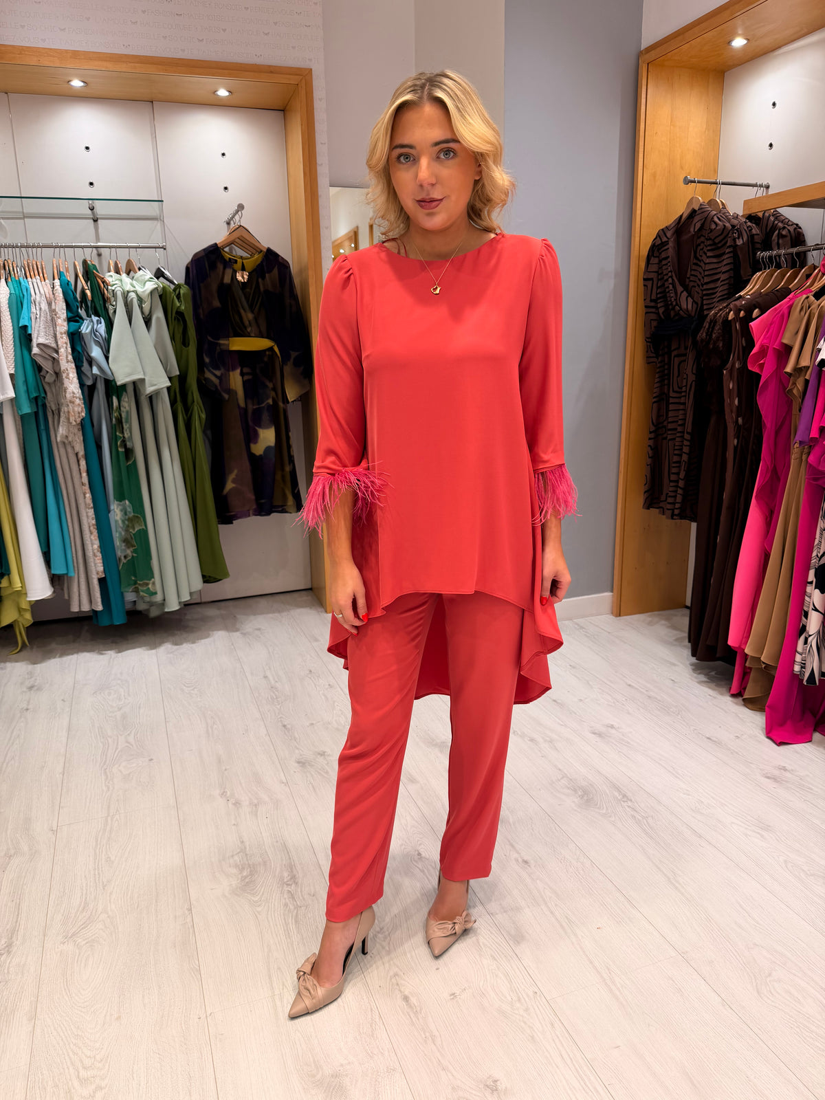 Rolemode Coral Feather Two Piece
