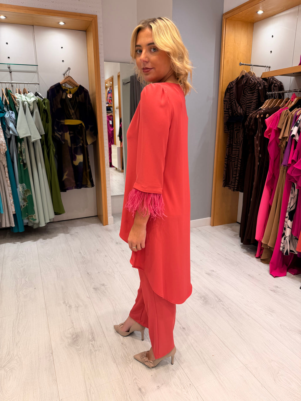 Rolemode Coral Feather Two Piece