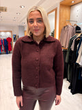 Soaked Burgundy Cardigan
