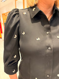 Soaked Diamante Black Shirt