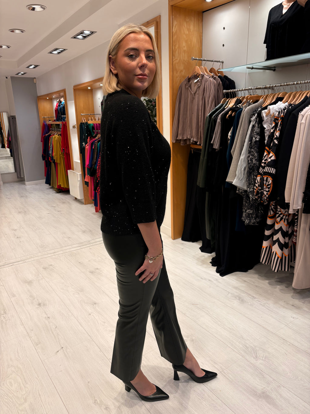 St. Tropez Black Sequin Knit