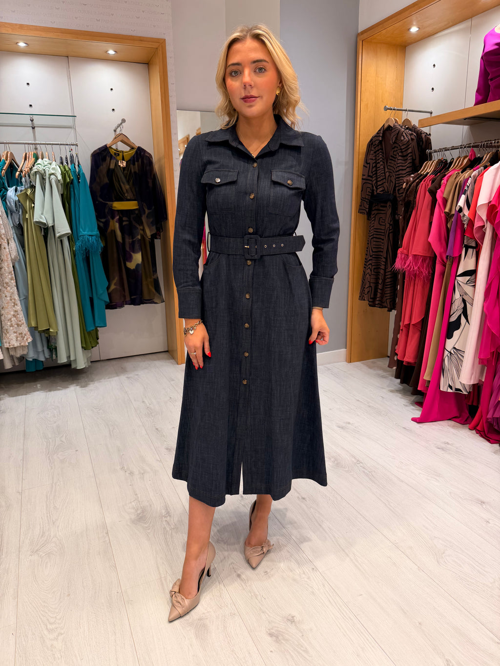Arggido Denim Shirt Dress