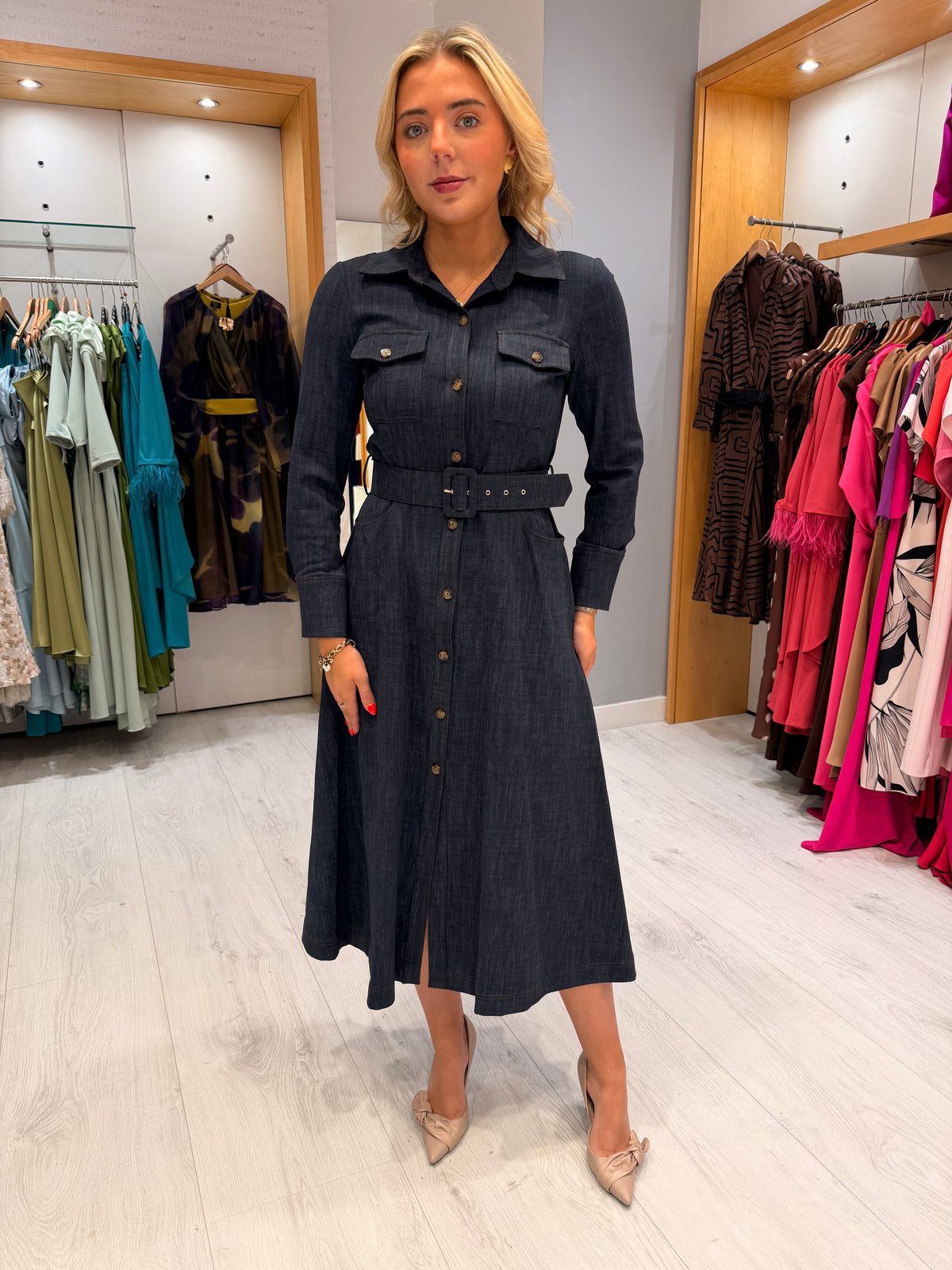 Arggido Denim Shirt Dress