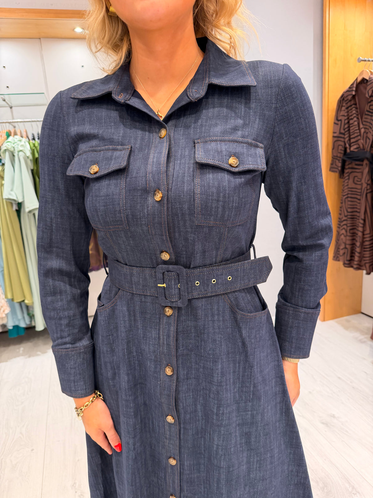 Arggido Denim Shirt Dress