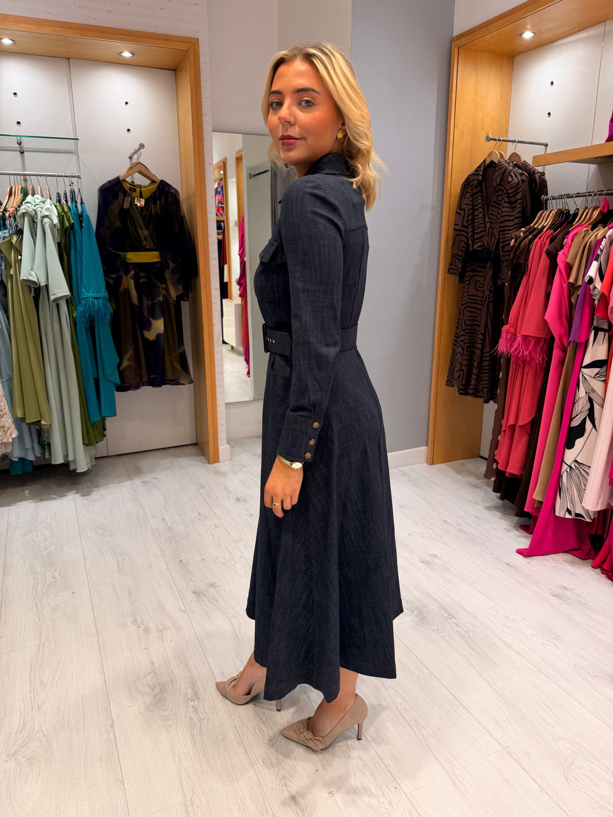 Arggido Denim Shirt Dress