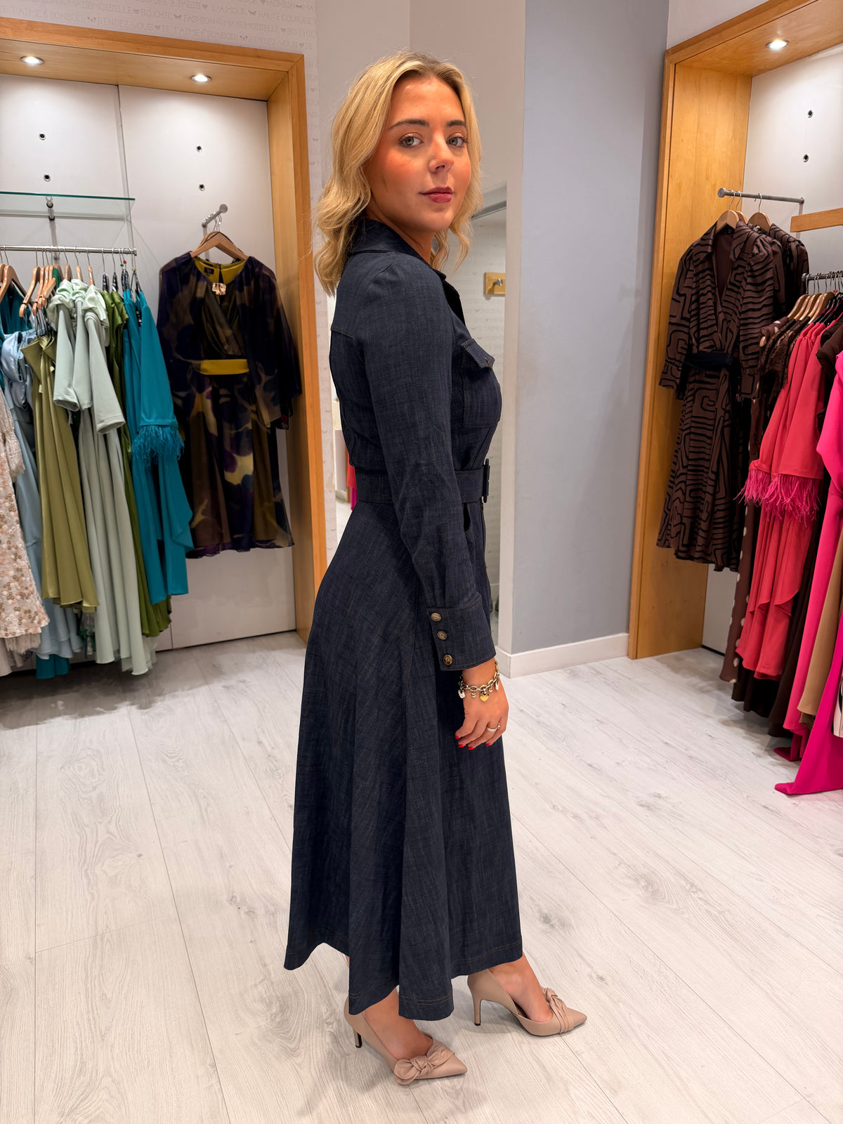 Arggido Denim Shirt Dress
