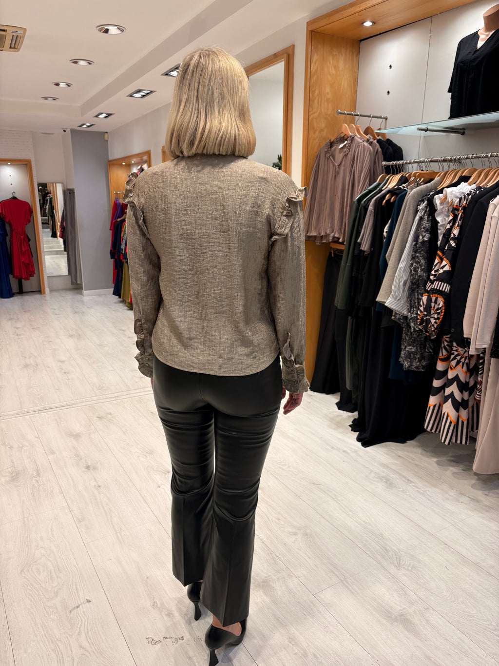 Saint Tropez Gold Frill Shirt