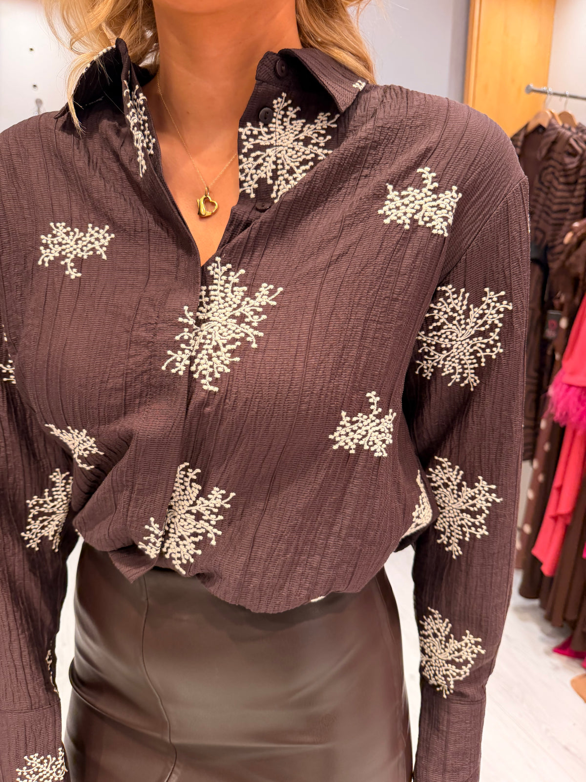 Soaked Embroidered Top