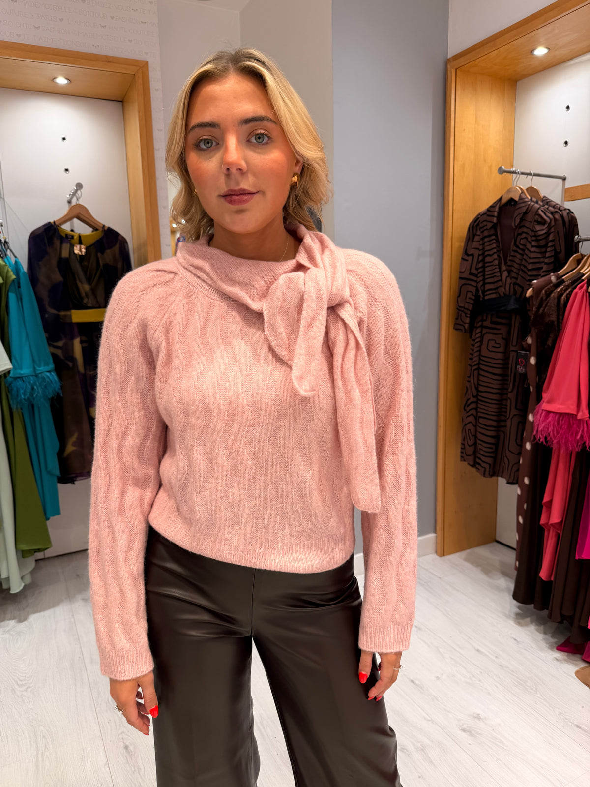 Soaked Tie Knit Jumper