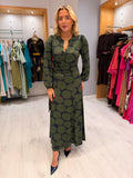 K Design Green Print Dress