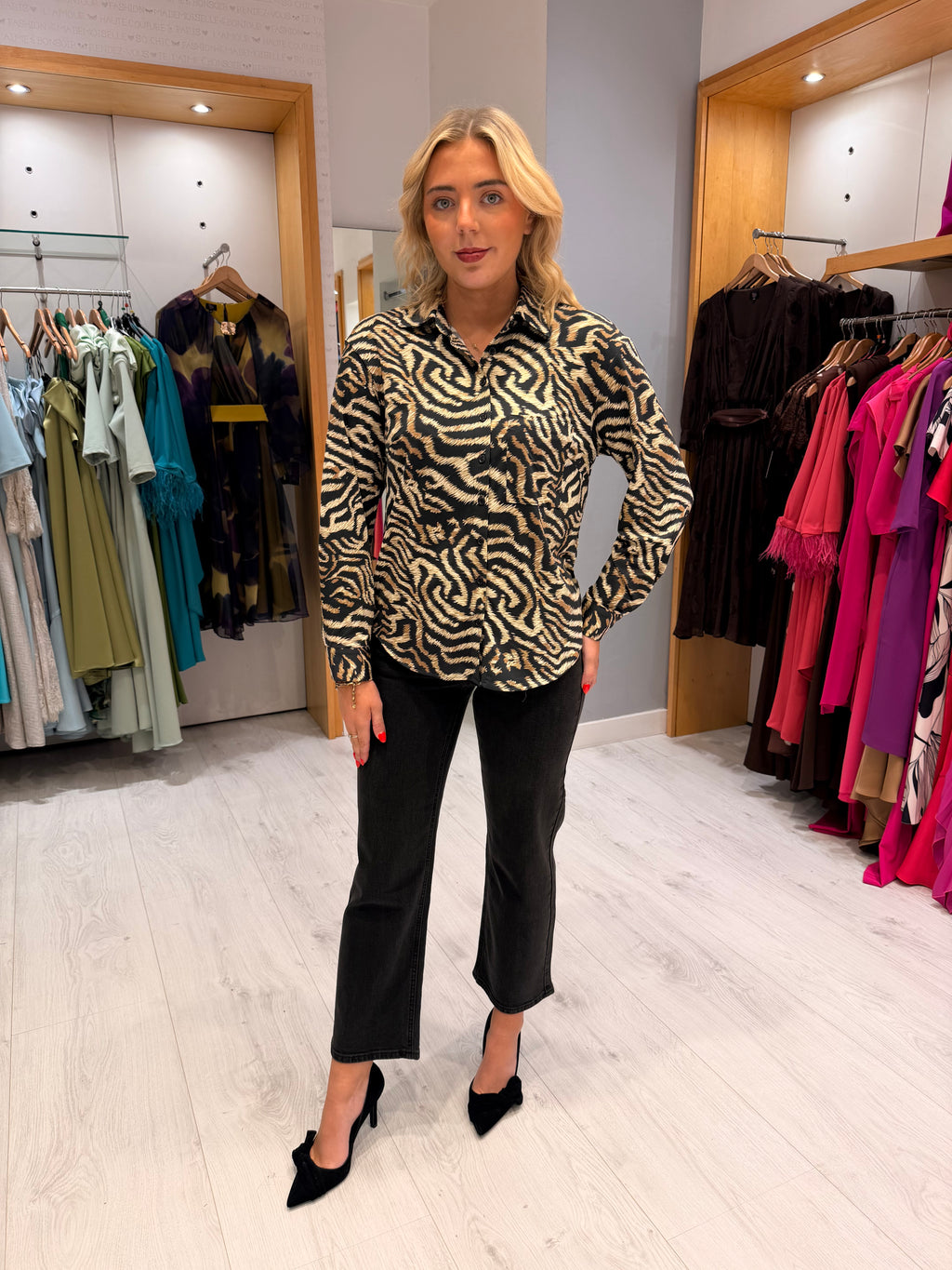 Zebra Print  Blouse