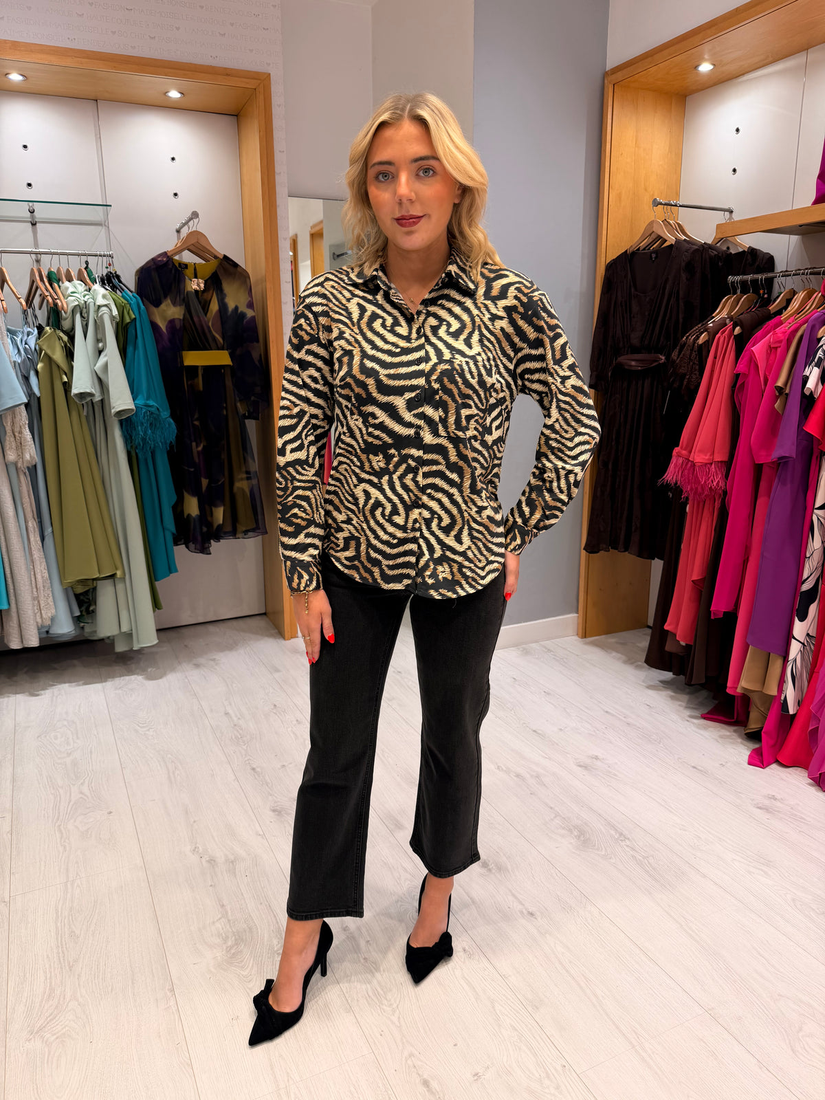 Zebra Print  Blouse