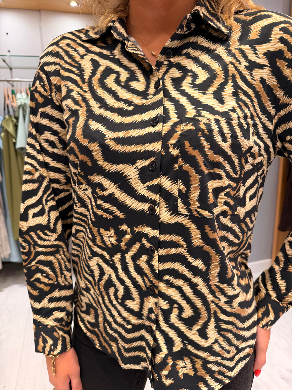Zebra Print  Blouse