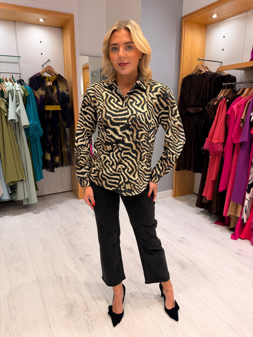 Zebra Print  Blouse