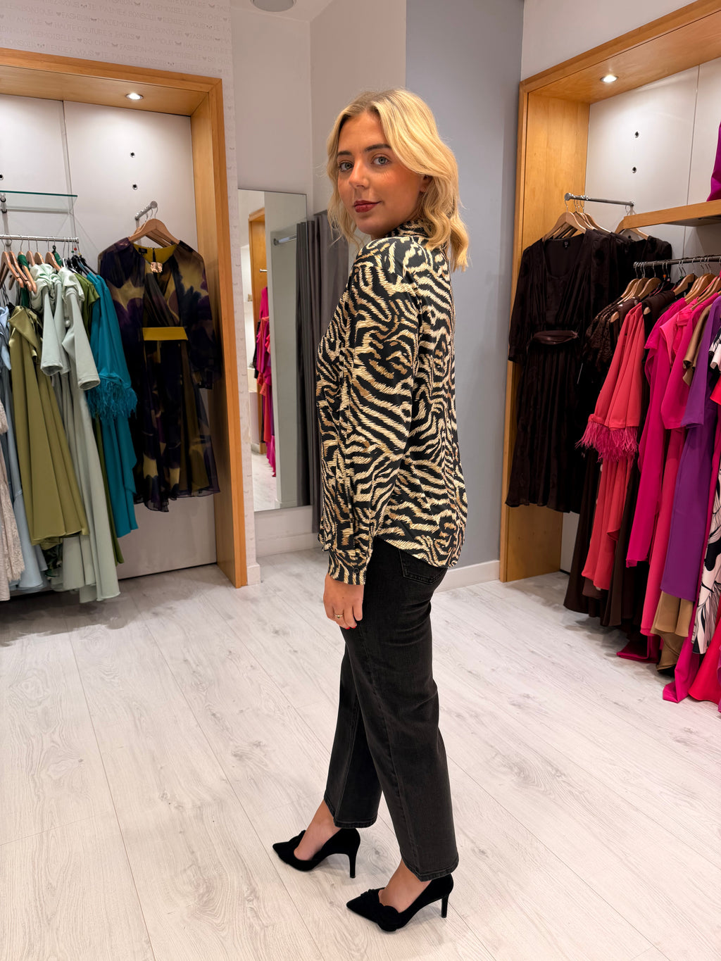 Zebra Print  Blouse