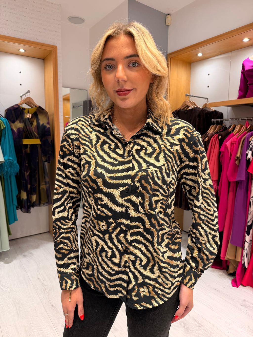 Zebra Print  Blouse