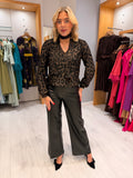 Soaked Black Faux Leather Trousers