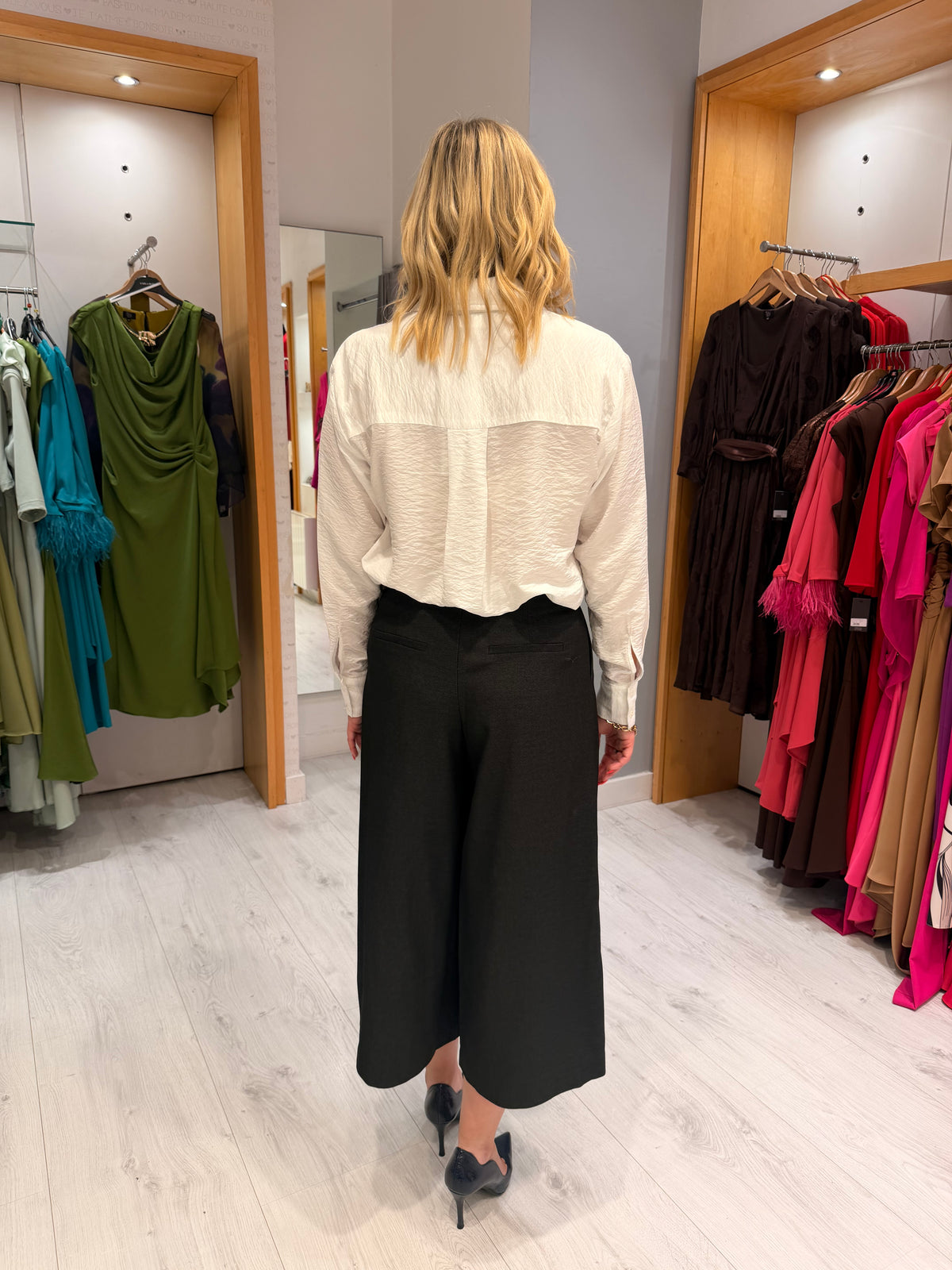 Kaffe White Bow Blouse