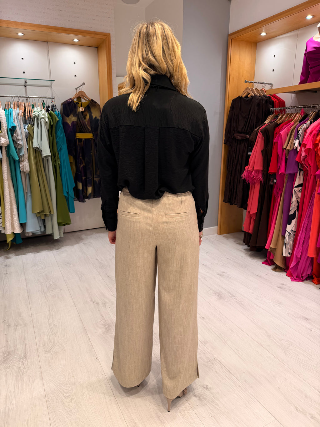 Kaffe Black Bow Blouse