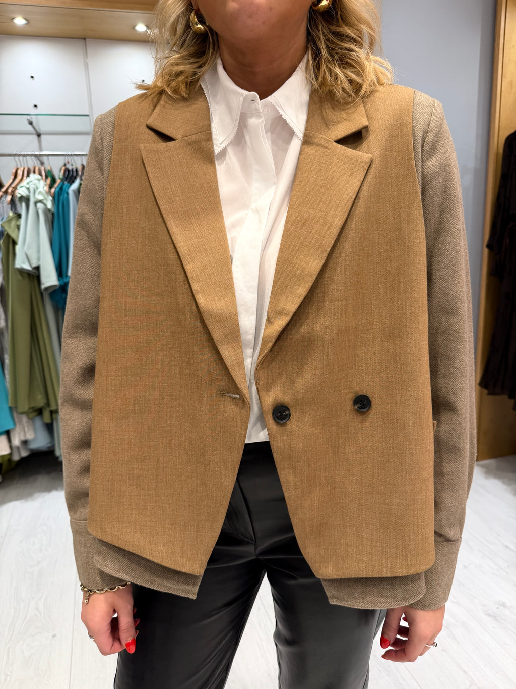Yaya Beige Blazer