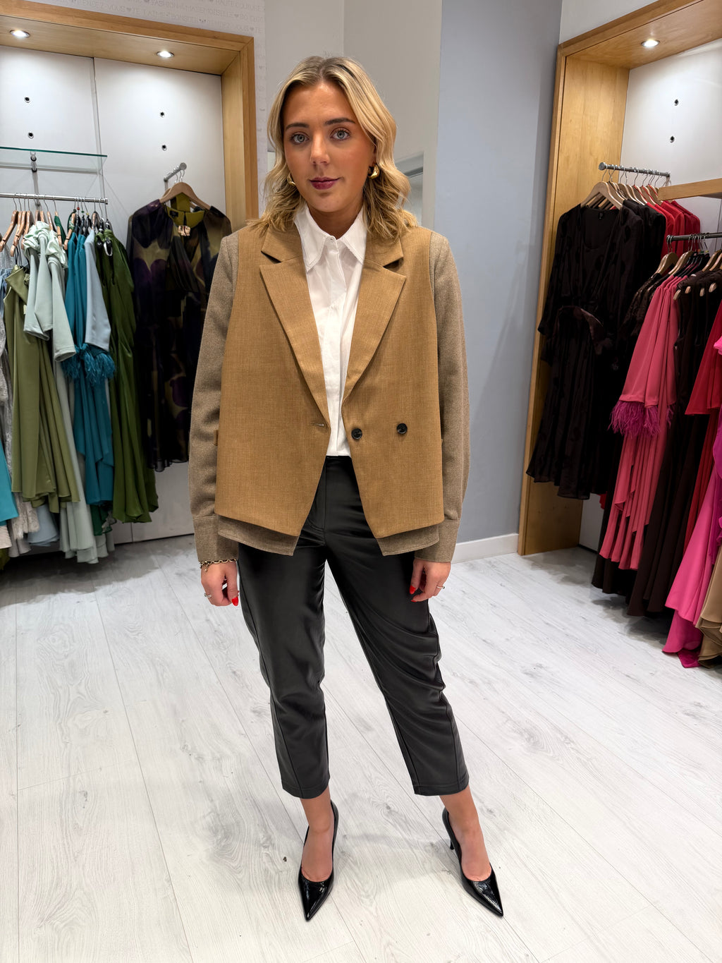 Yaya Beige Blazer