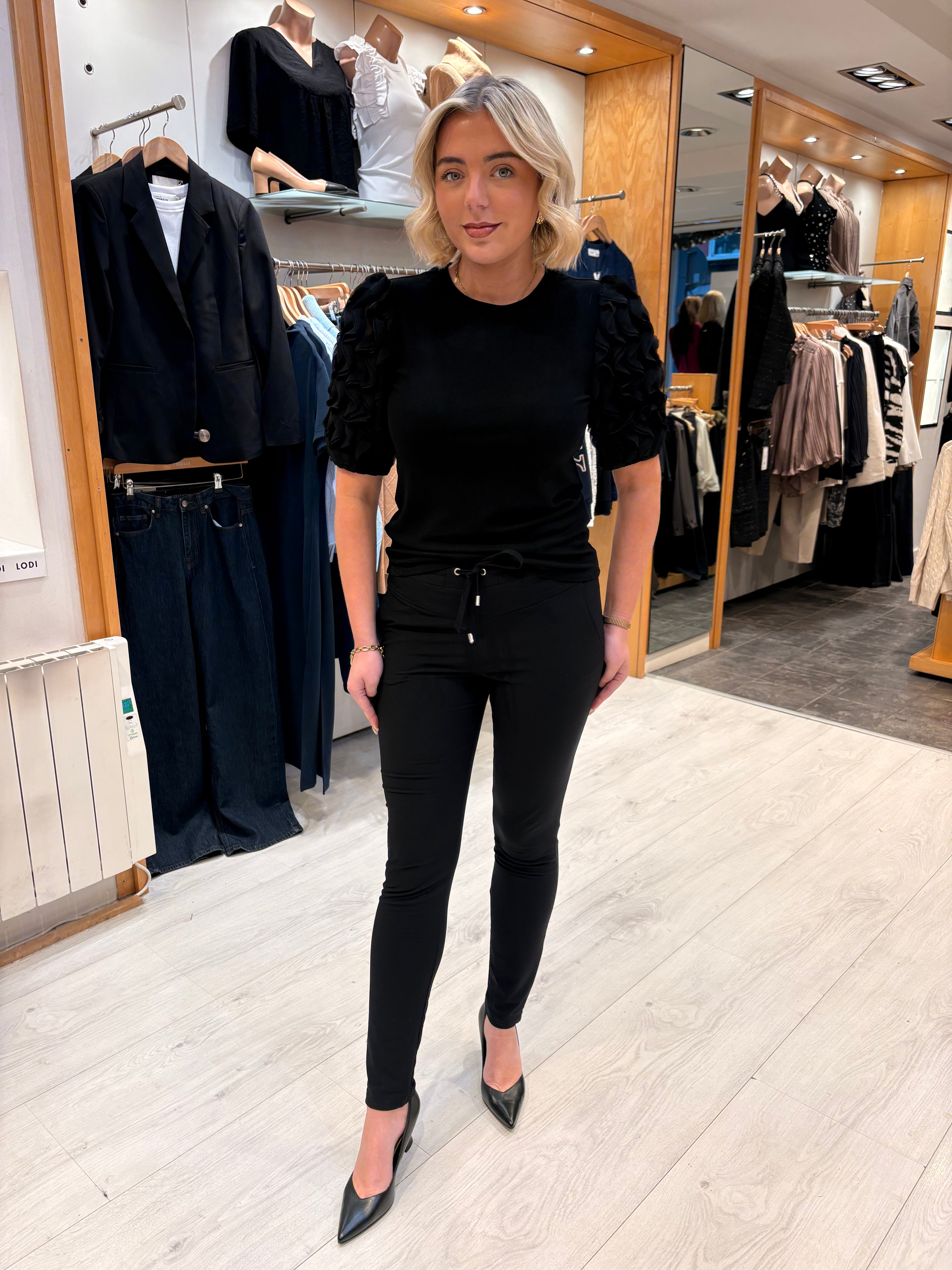 Me & Co Black Penny Pants Full Length