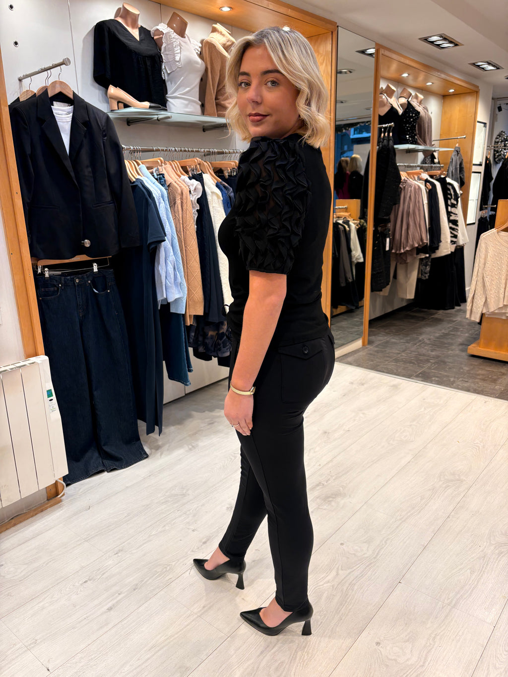 Me & Co Black Penny Pants Full Length