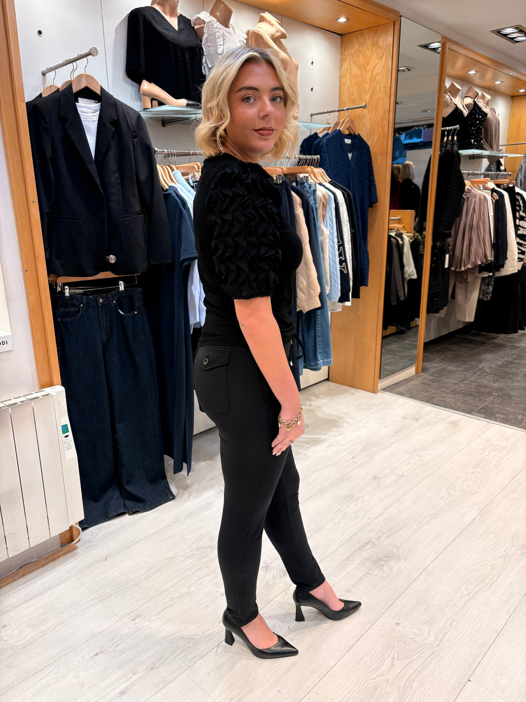 Me & Co Black Penny Pants Full Length
