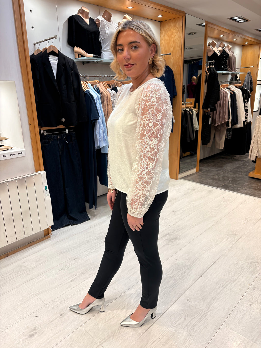 Me & Co Penny Navy Pants Full Length