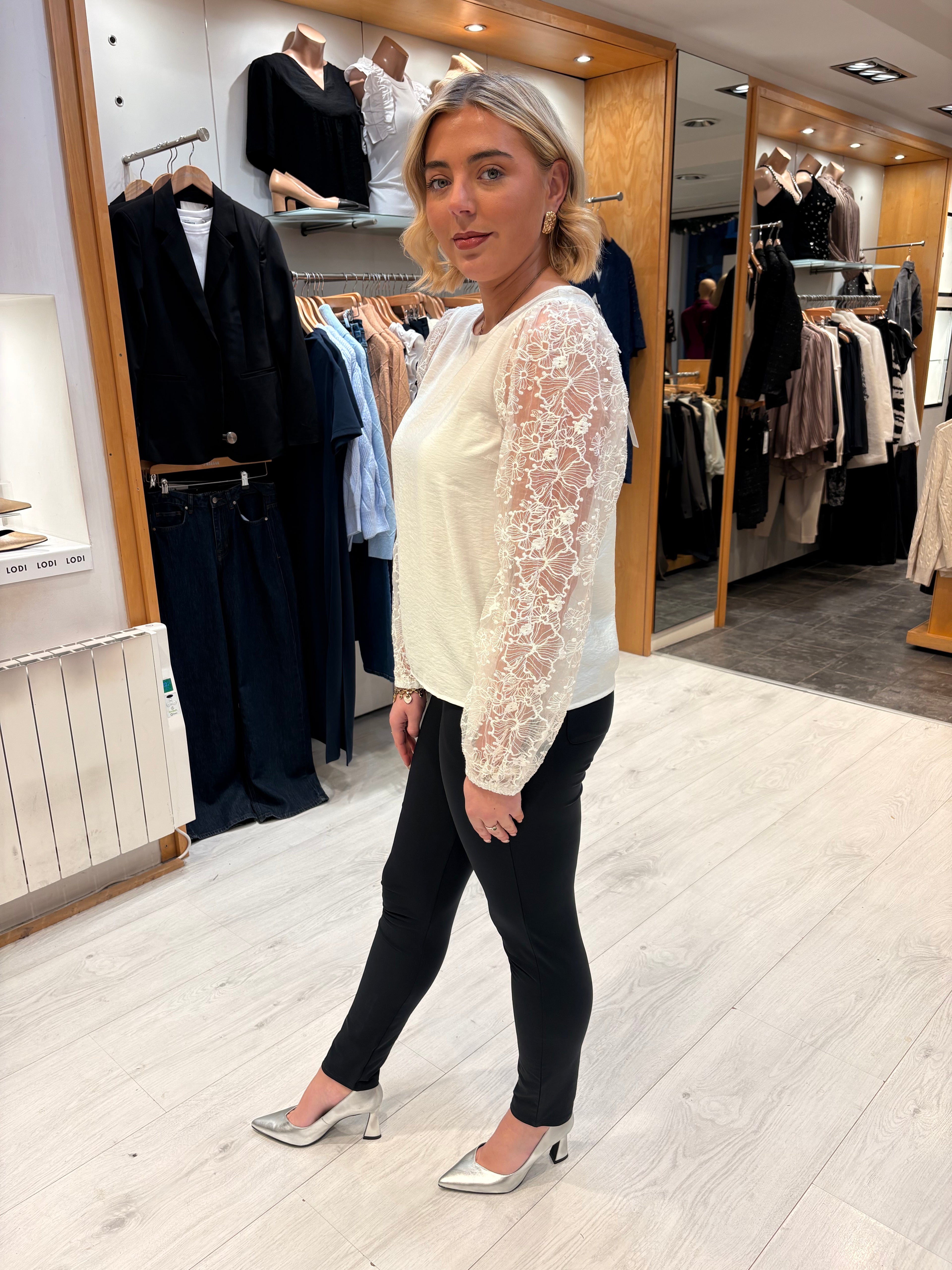 Me & Co Penny Navy Pants Full Length