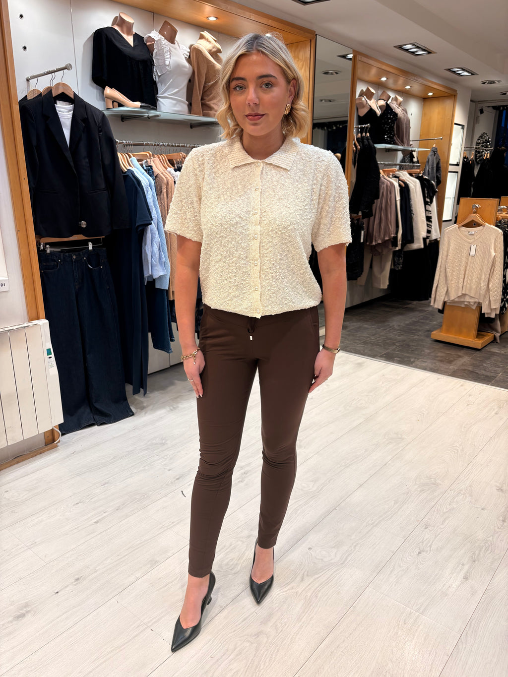 Me & Co Chocolate Penny Pants Full Length