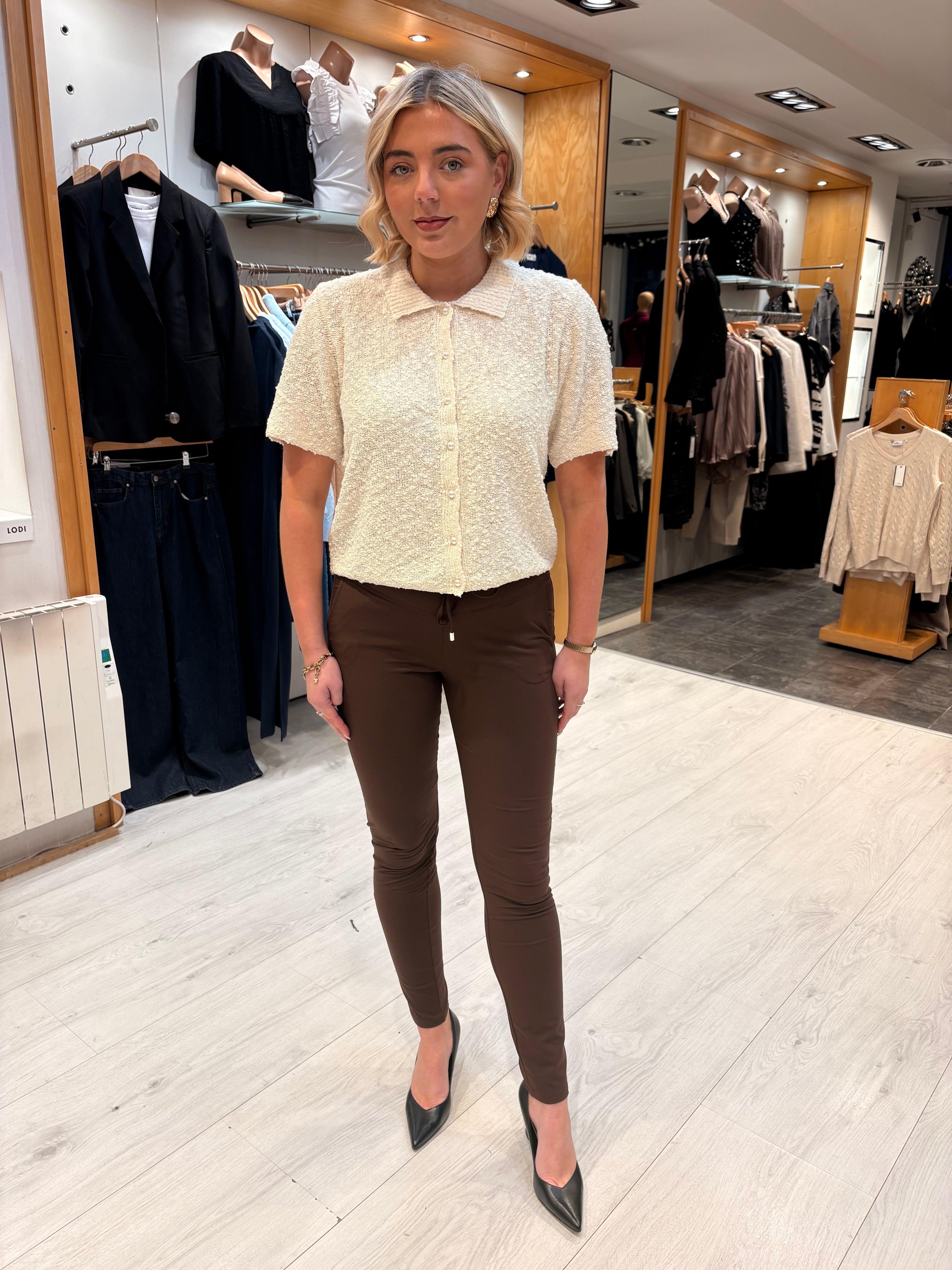 Me & Co Chocolate Penny Pants Full Length