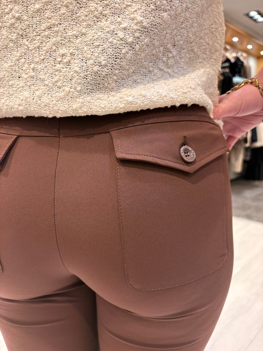Me & Co Chocolate Penny Pants Full Length