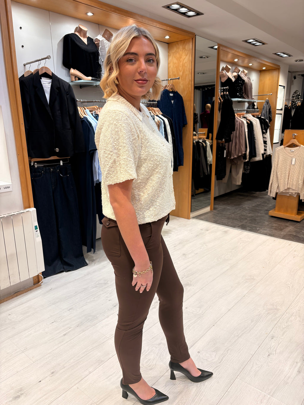 Me & Co Chocolate Penny Pants Full Length