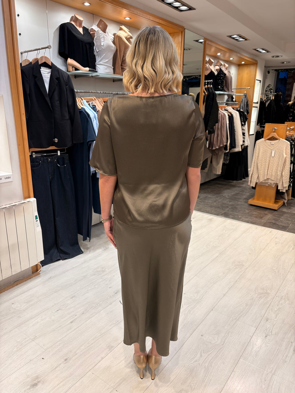 Kaffe Khaki Skirt