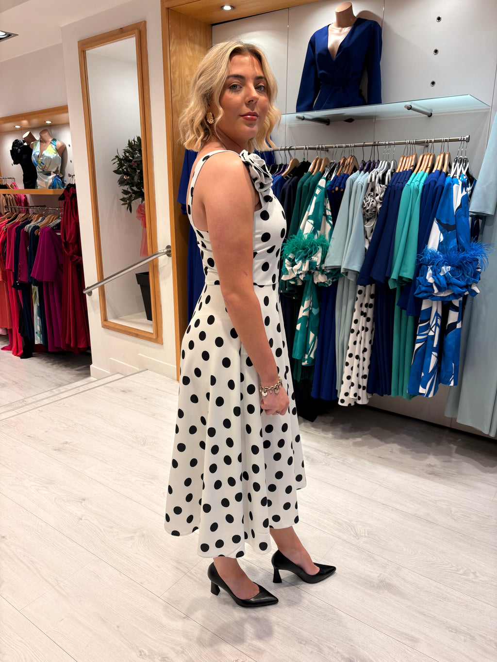 Casting Polka Dot Dress