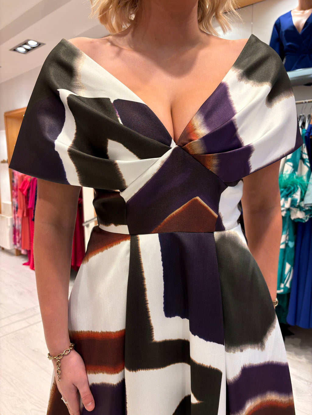 Carla Ruiz Off The Shoulder Dress
